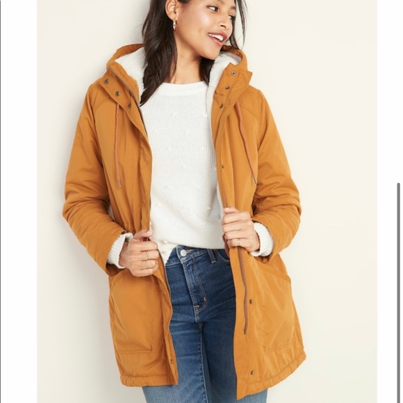 Water Resistant Hooded Faux Fur Parka 